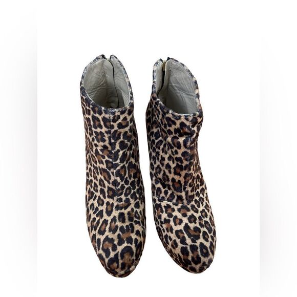 CHIARA FERRAGNI 130MM LEOPARD PRINTED ANKLE BOOTS 10 - Picture 3 of 9